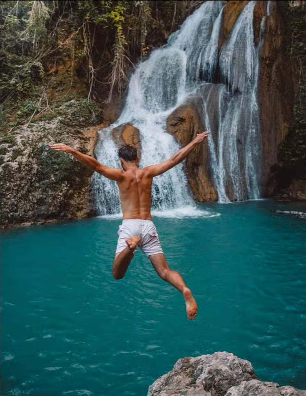 waterfall hoping bohol
